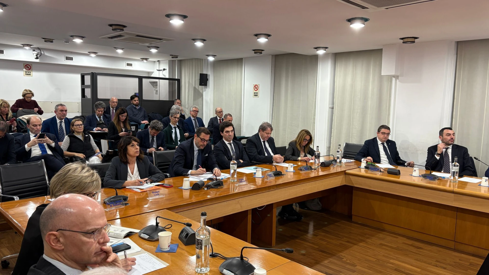 Incontro per i presidenti nell'ambito della conferenza delle regioni e delle Province autonome. Roberti presente.